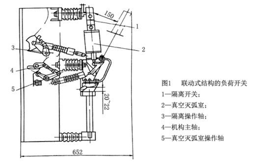 高壓開關(guān)柜中真空負(fù)荷開關(guān)的結(jié)構(gòu)和工作原理 圖片1